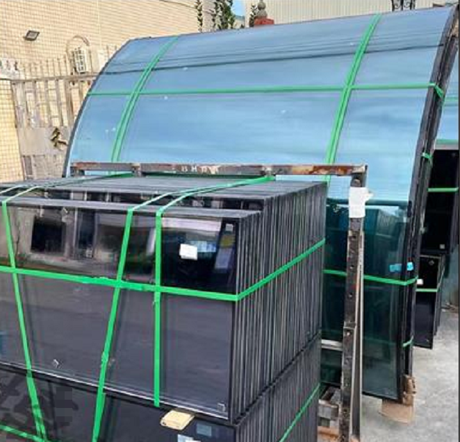 Train window glass annealing